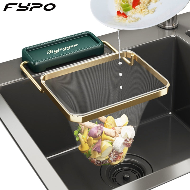 Kitchen Sink Foldable Filter Rack