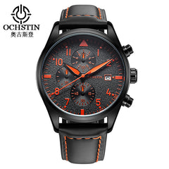 2019 Mens Business Watches Top Brand Luxury Waterproof Chronograph Watch